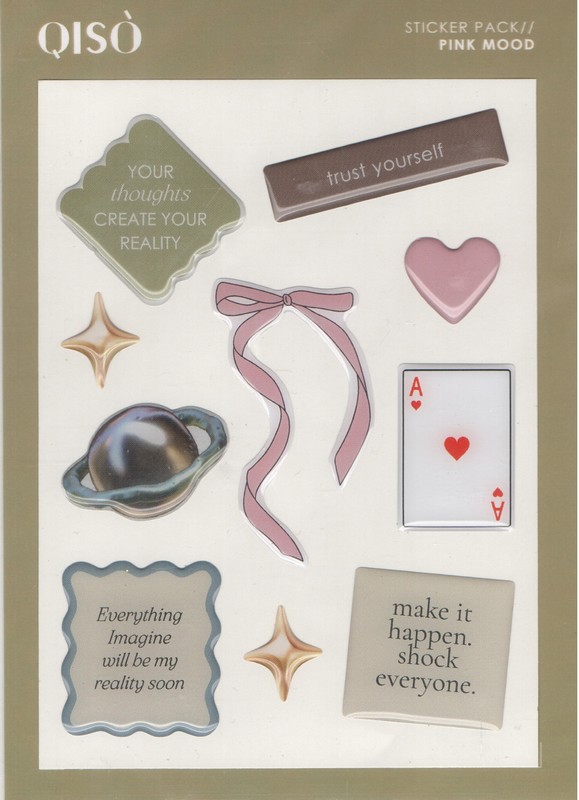 Cтікери об'ємні PINК MOOD