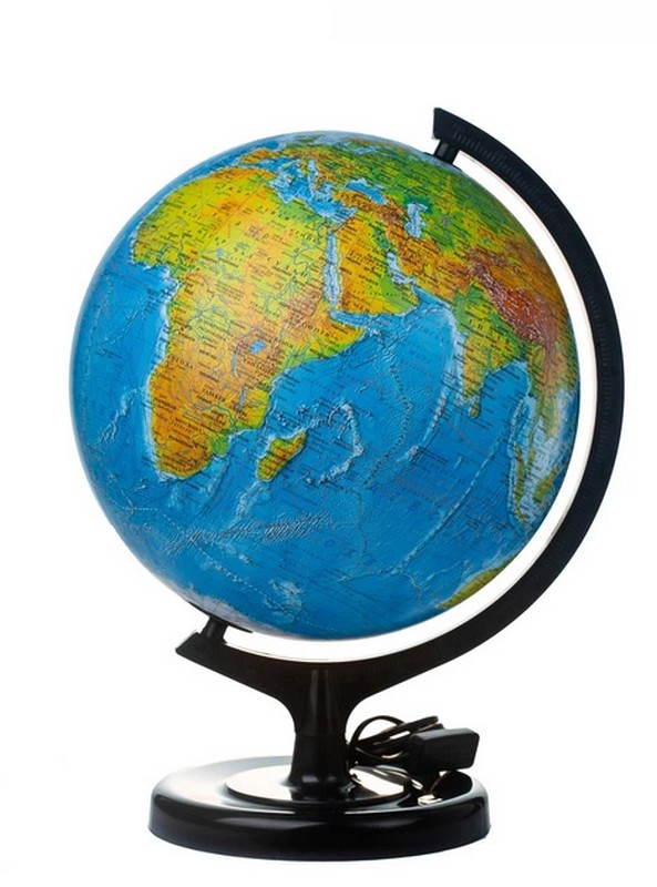Глобус ІПТ Фізичний з підсвічуванням 320 мм