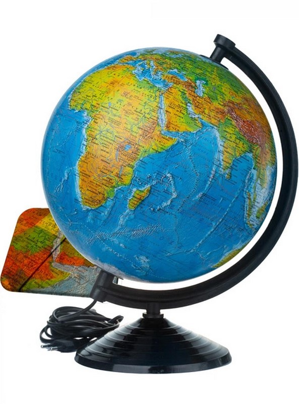 Глобус ІПТ Фізично-політичний з підсвічуванням 260 мм