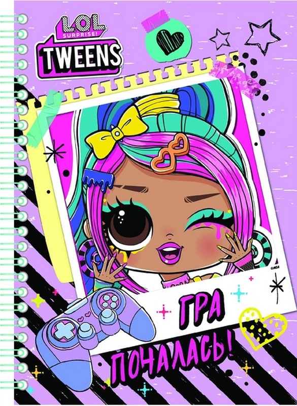 Скетчбук А5 ТМ "L.O.L. SURPRISE! TWEENS" (фіолетовий)