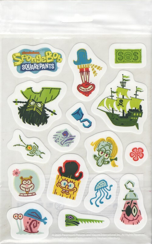 Стікерпак прозорий ТМ "SpongeBob SquarePants Movie"