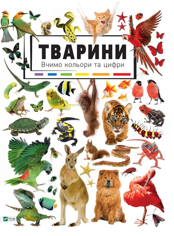 Тварини. Вчимо кольори і цифри