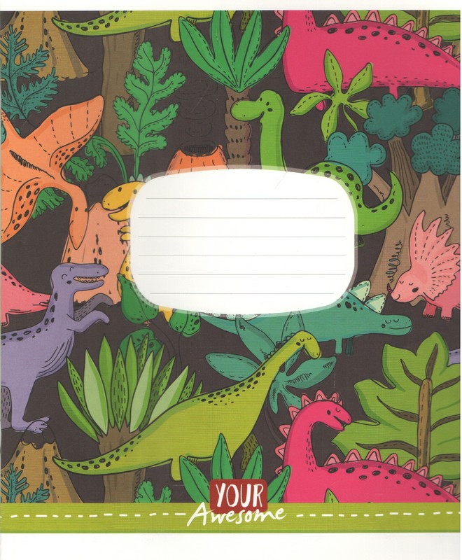 Зошит учнівський, 12арк., у клітинку, ВД-лак, Genius (012-3142K, Funny cuties (дівч))