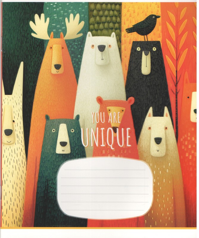 Зошит учнівський, 12арк.,  у лінію, виб.УФ-лак, Genius