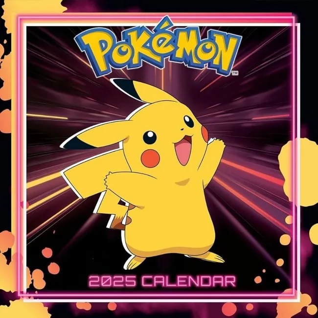 Календар Pokemon 2025 Calendar (Square Wall Calendar)