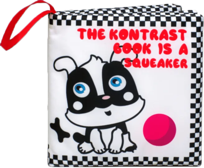 The kontrast book is a squeaker. Playful Puppy