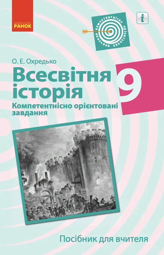 Всесвітня історія. Посібник для вчителя. Компетентнісно орієнтовані завдання. 9 клас (Електронна книга)